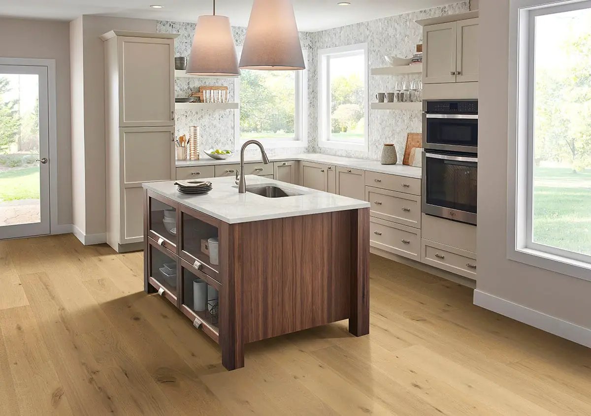 Mccarran Bramlett Brushed Wood Look Moldings 2x0.63 in a finished room