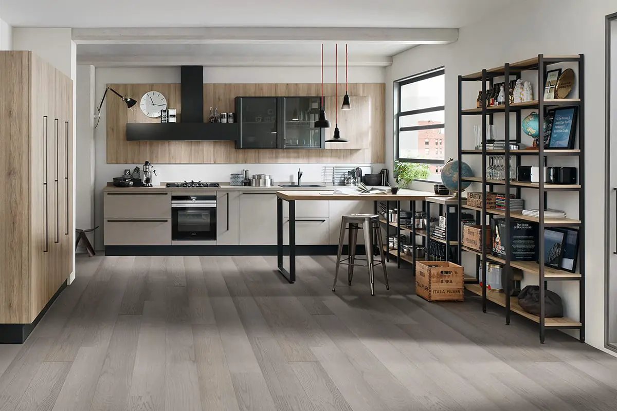Mccarran Bourland Brushed Wood Look Moldings 2x0.63 in a finished room