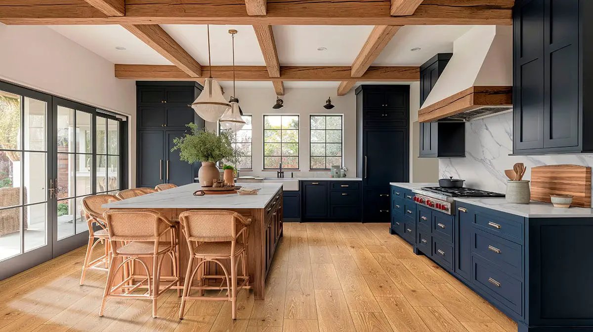 Mccarran Kentsea Oak Brushed Wood Look Moldings 1.85x0.75 in a finished room