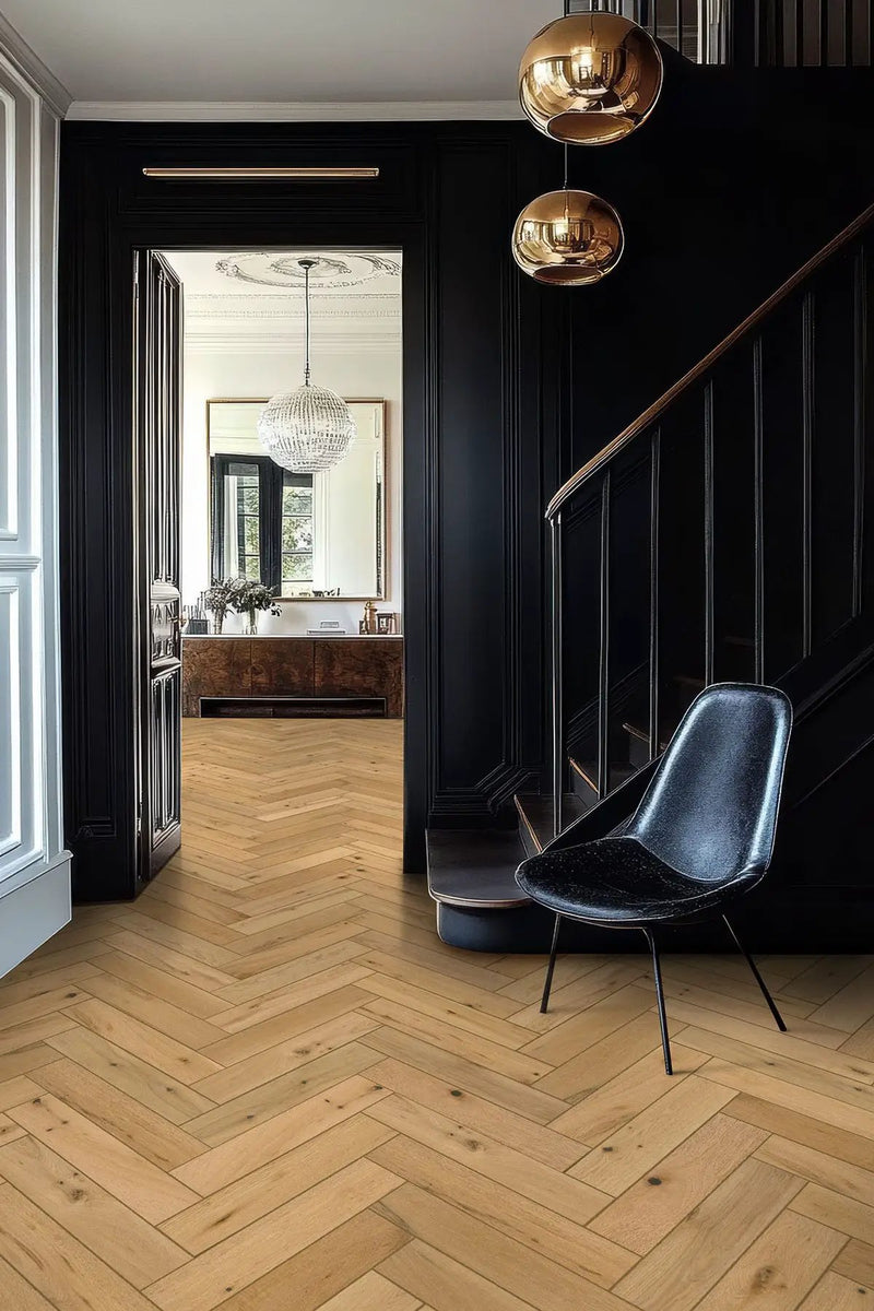Mccarran Herringbone Bramlett Matte Wood Look Planks 5x24 by MSI Surfaces