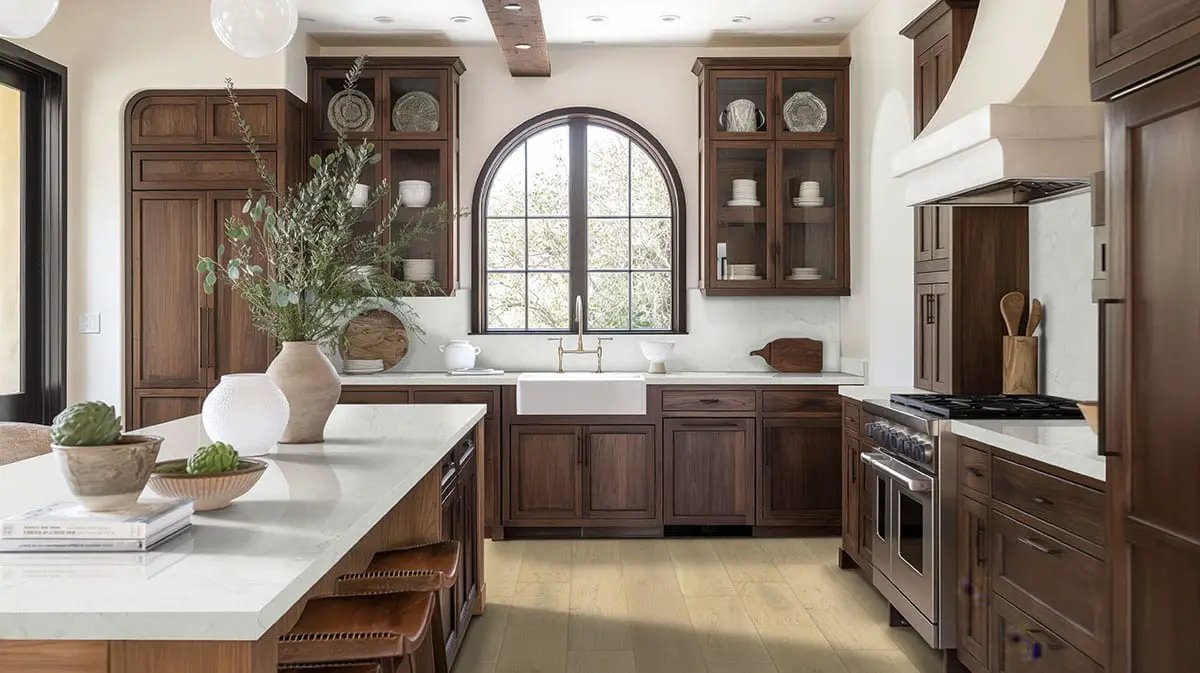 Mccarran Whitlock Brushed Wood Look Moldings 2x0.63 in a finished room