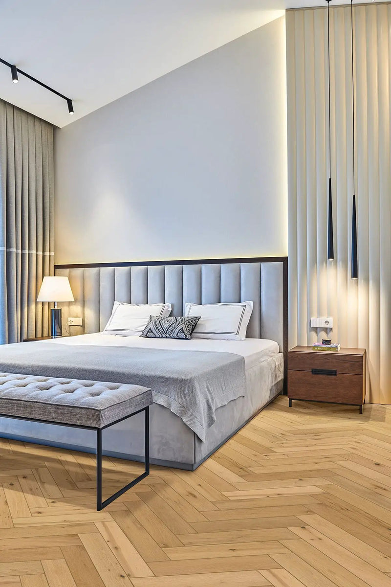 Mccarran Herringbone Bramlett Matte Wood Look Planks 5x24 by MSI Surfaces