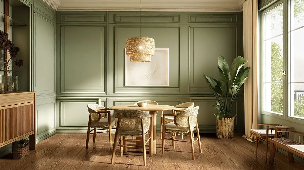 Mccarran Kentsea Oak Brushed Wood Look Moldings 3x0.63 in a finished room
