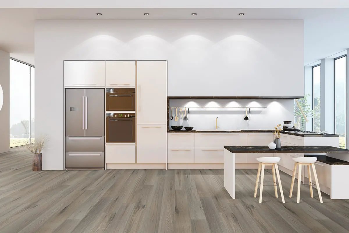 Mccarran Milledge Brushed Wood Look Moldings 2x0.63 in a finished room