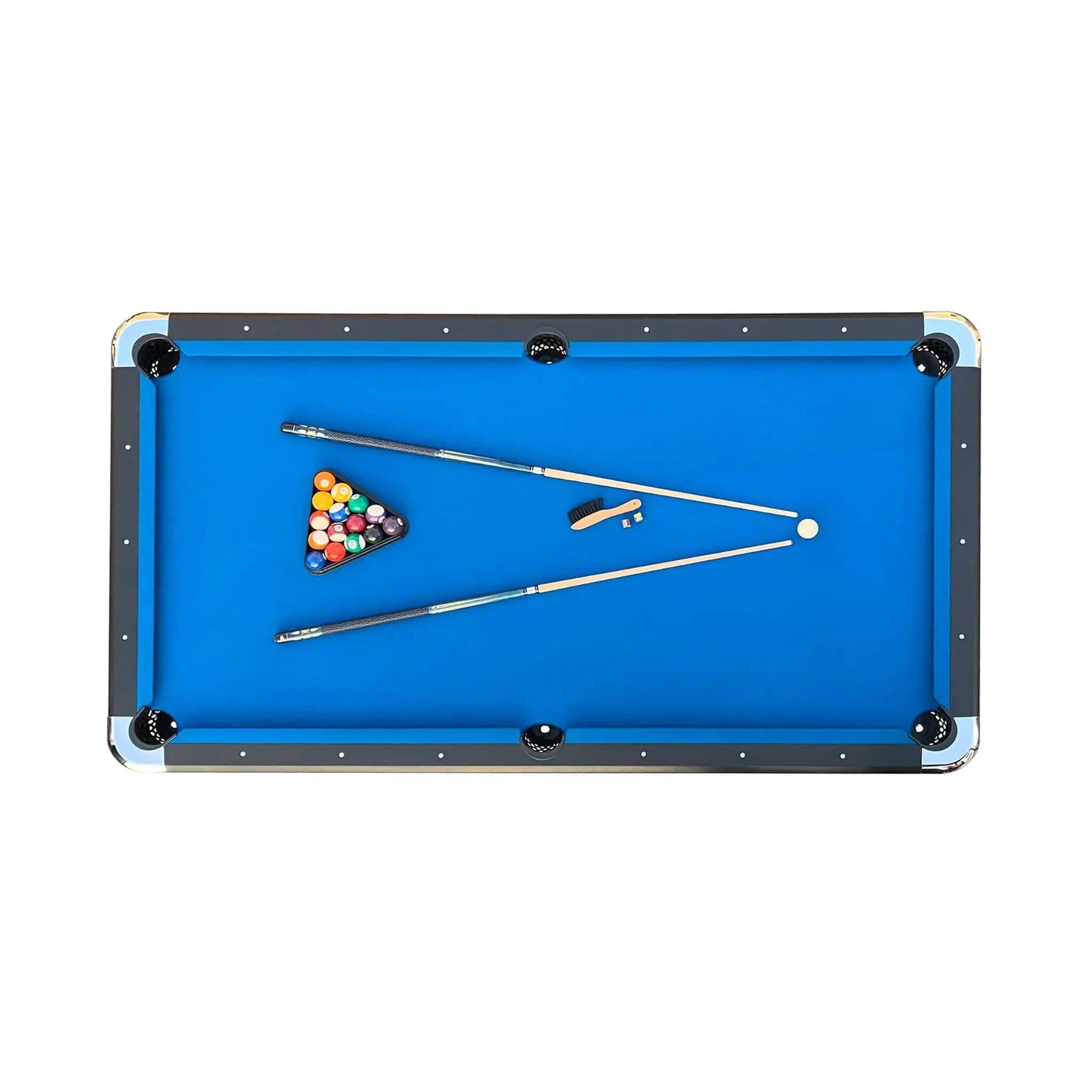 8-Foot Professional Blue Billiard Pool Table With Cues And Balls (SAK31628) by SAKSBY WHOLESALE
