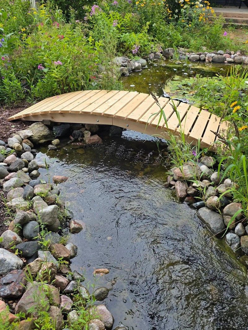 8 ft bridge with no railling by Cedar Creek Rustic Furniture