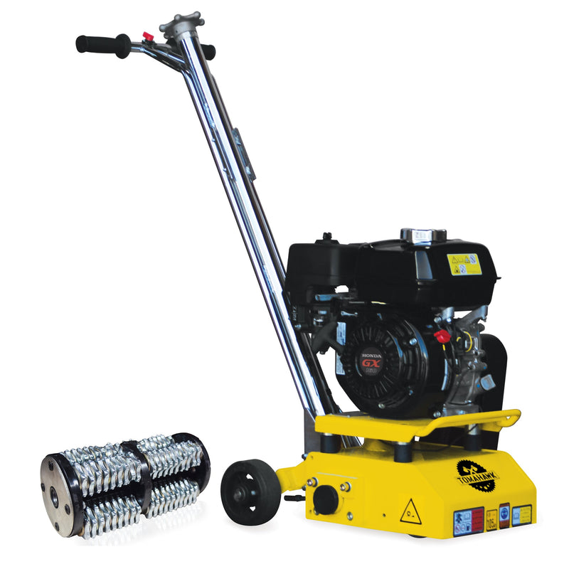 8” Gas Concrete Scarifier Planer Grinder with 5.5 HP Honda Engine & Drum by Tomahawk Power