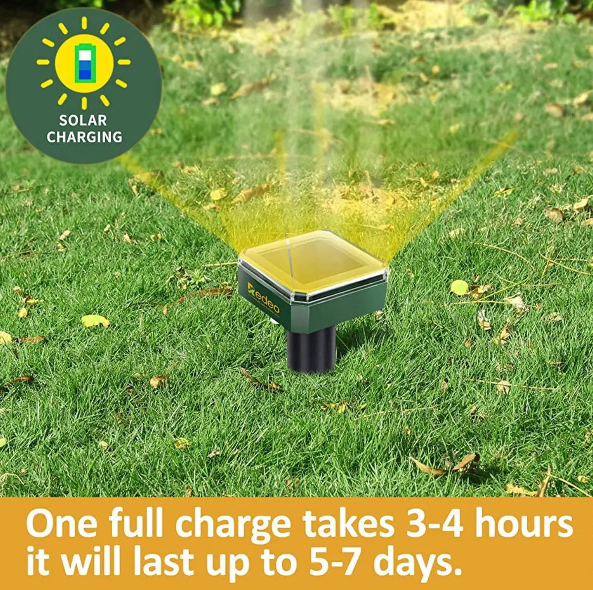 8 Pack Mole Repellent Solar Sonic Groundhog Repeller Gopher Deterrent Vole by Outdoor Solar Outlet