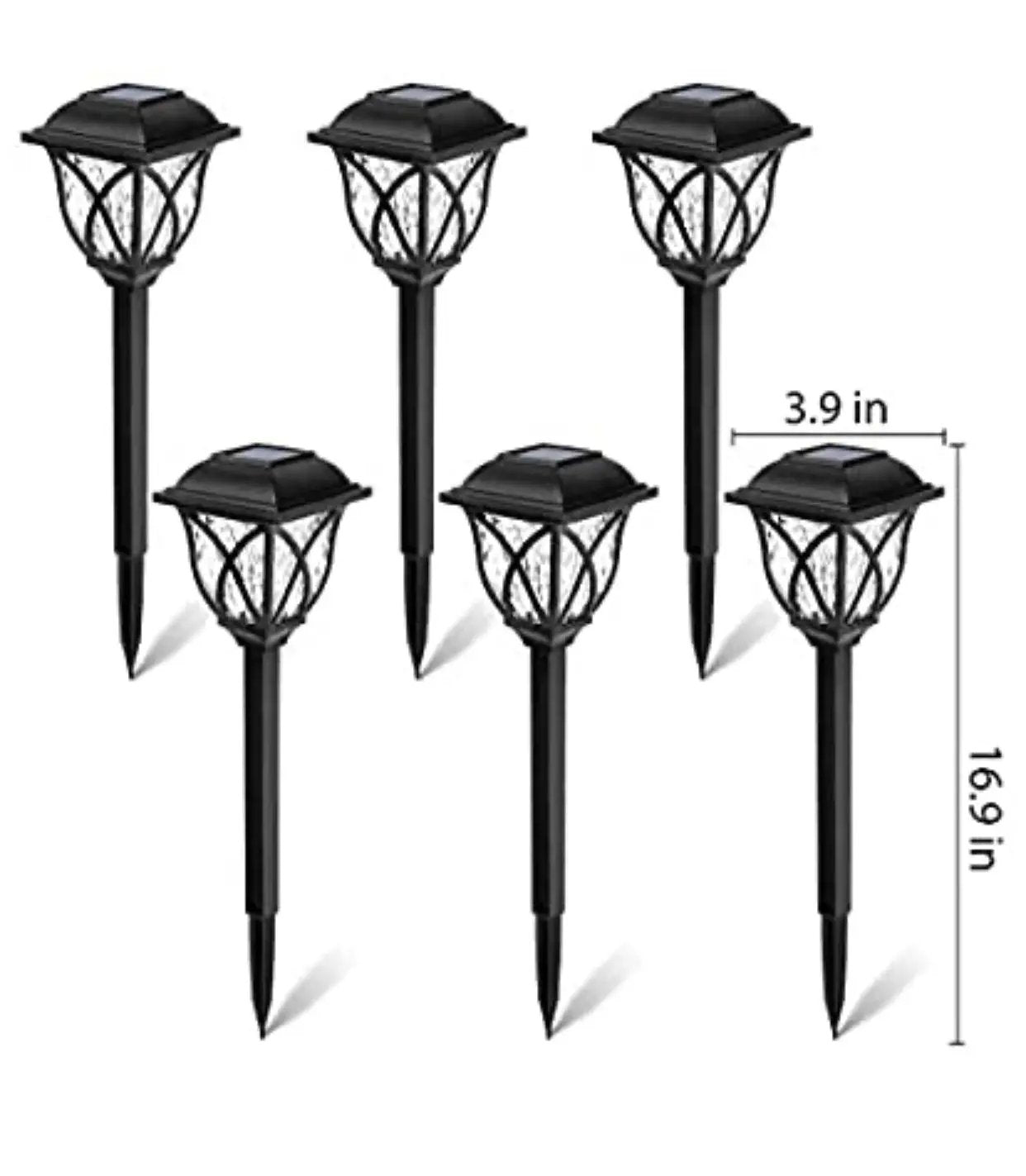 8 Pack Solar LED Lights,Large Rotating Outdoor Pathway Up To 10 Lumen by Outdoor Solar Outlet