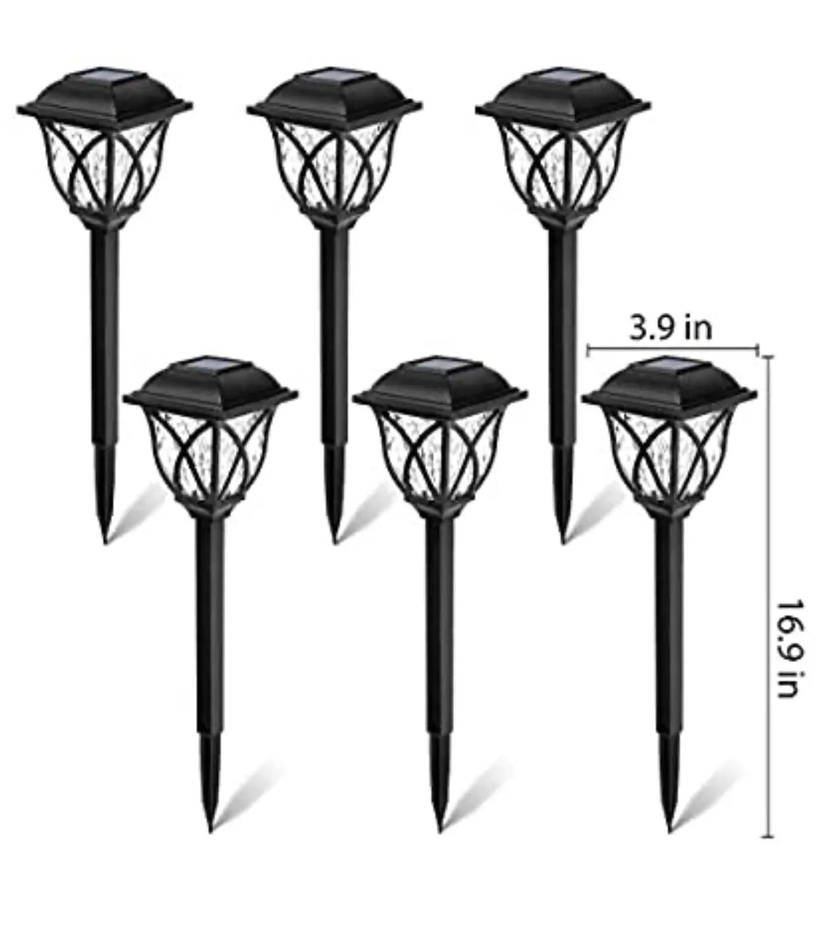 8 Pack Solar LED Lights,Large Rotating Outdoor Pathway Up To 10 Lumen by Outdoor Solar Outlet