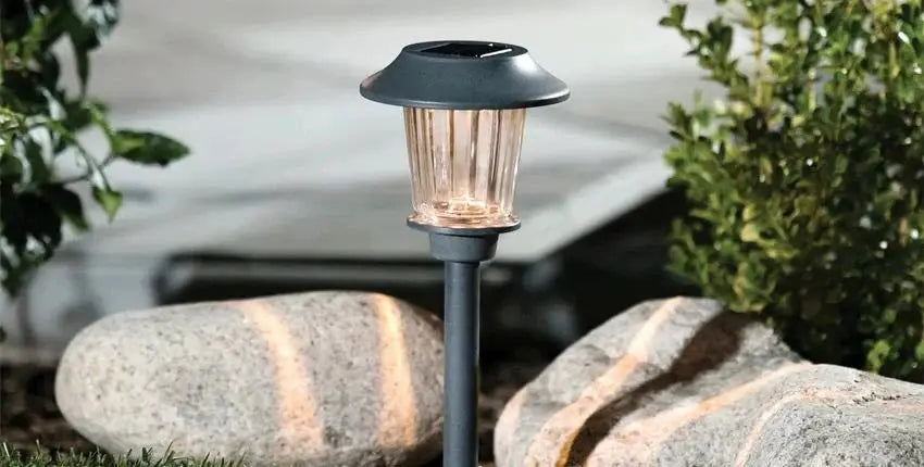 8 Pack Solar Pathway LED Lights Outdoor Color Changing -Stainless Steel by Outdoor Solar Outlet
