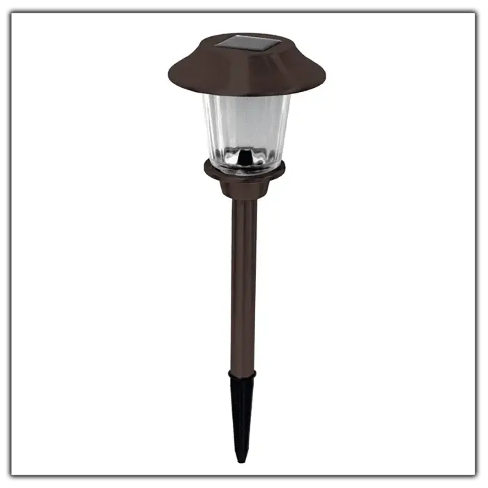 8 Pack Solar Pathway LED Lights Outdoor Color Changing -Stainless Steel by Outdoor Solar Outlet