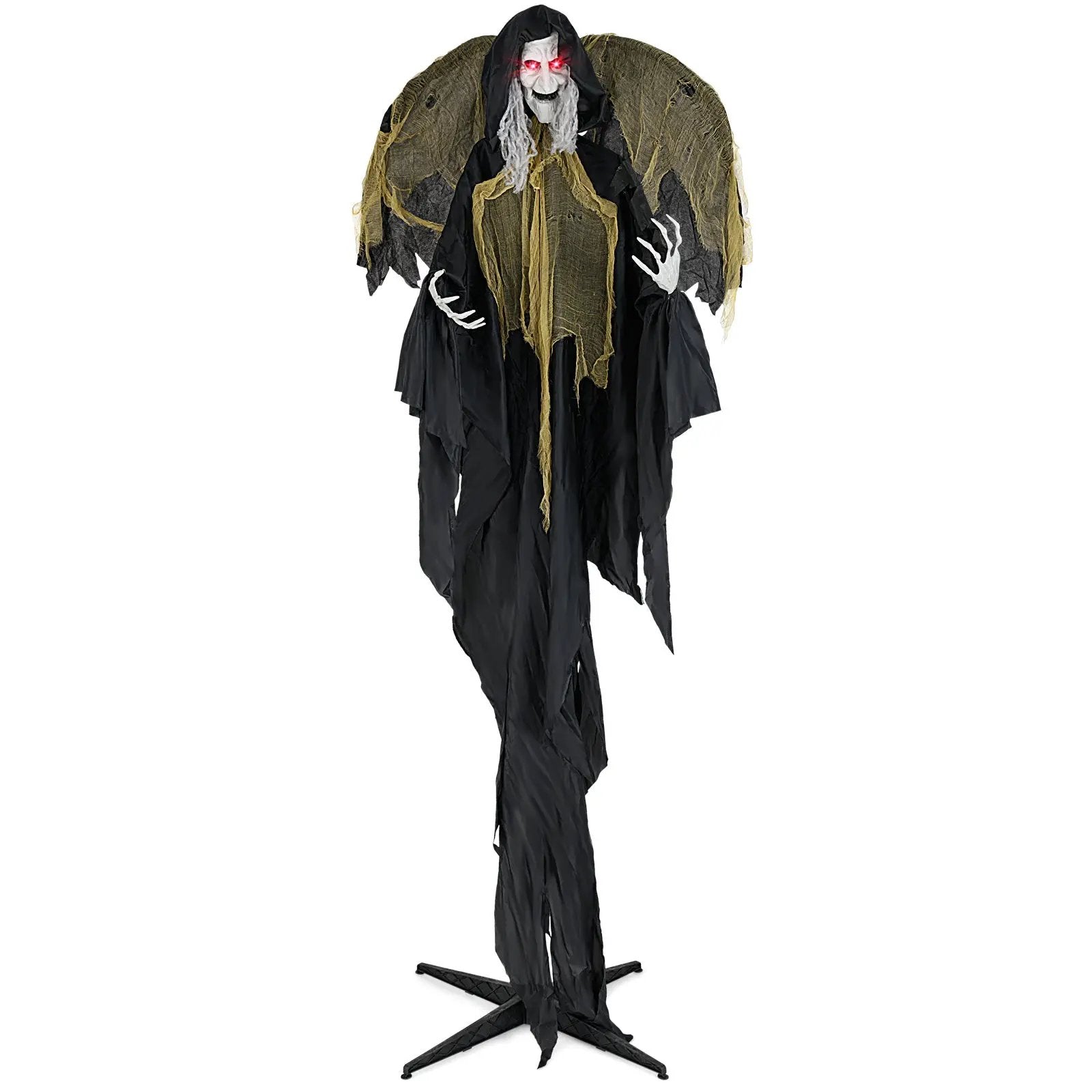 8.2 ft Halloween Standing Witch with Lighted Eyes and Automatic Wing Movement by DirectDeals