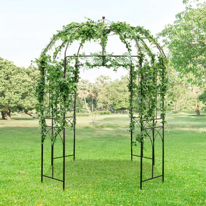 8.4 x 7 Feet Wide Birdcage Shape Garden Arbor by DirectDeals