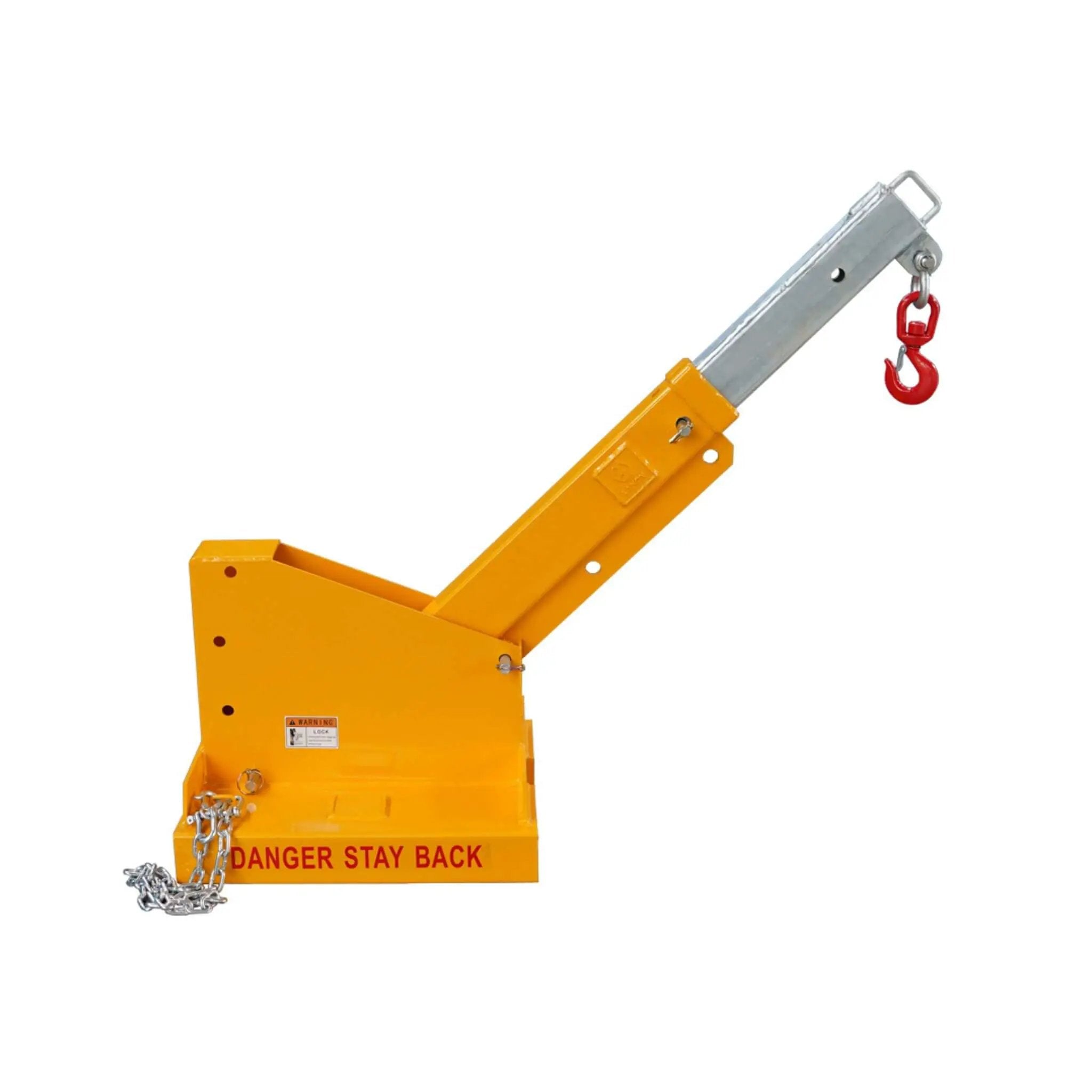 Heavy-Duty 80-Inch 2500KG Fork Mounted Telescopic Jib Boom Forklift Crane (SAK90437) by SAKSBY WHOLESALE