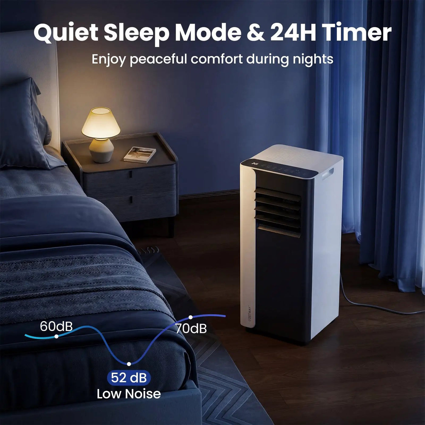 10000 BTU 3 in 1 Portable Air Conditioner with Fan and Dehumidifier Model by DirectDeals
