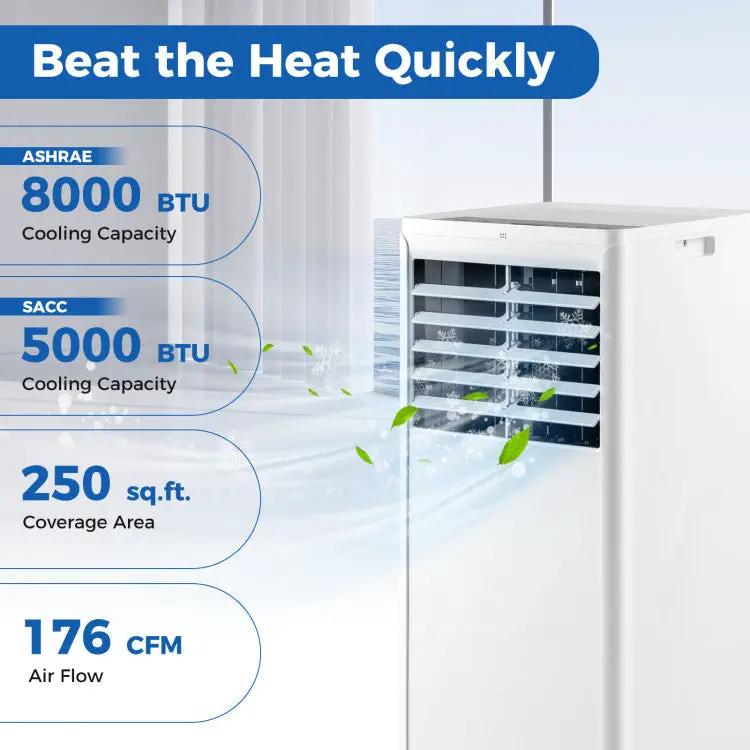 8000 BTU Portable Air Conditioner by DirectDeals