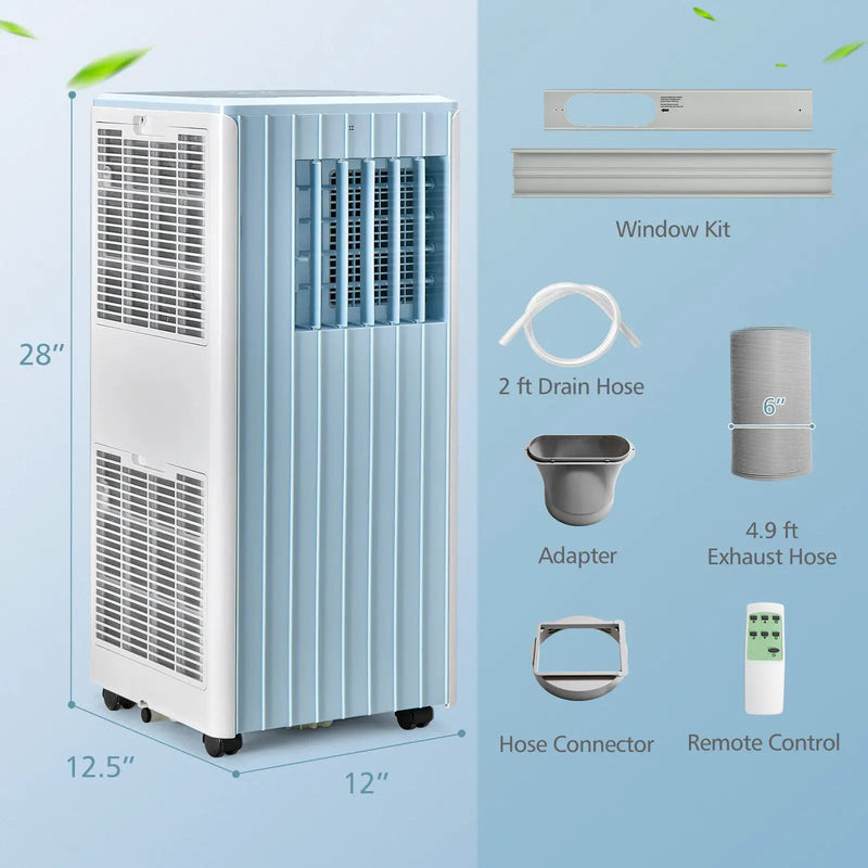 3-in-1 10000 BTU Air Conditioner with Humidifier and Smart Sleep Mode by DirectDeals