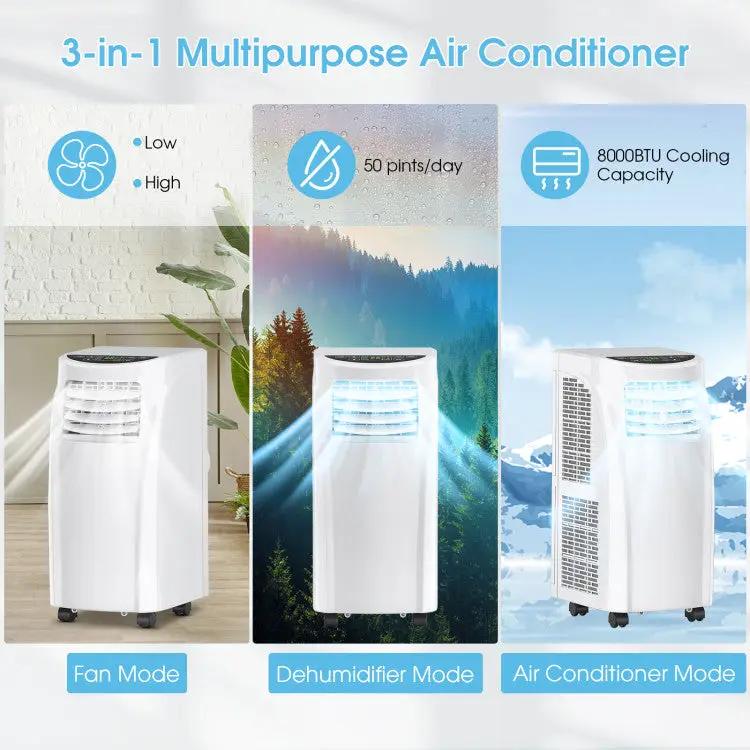 8K BTU AC with Dehumidifier & Sleep by DirectDeals