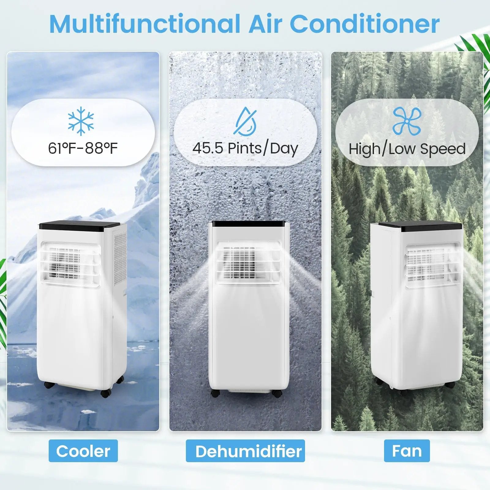10000 BTU Portable Air Conditioner with Remote Control Cools up to 350 Sq.Ft by DirectDeals