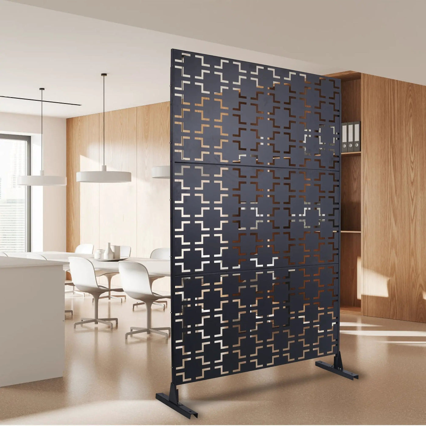 Outdoor & Indoor Metal Privacy Freestanding Decorative Screen by HouseOfZazla