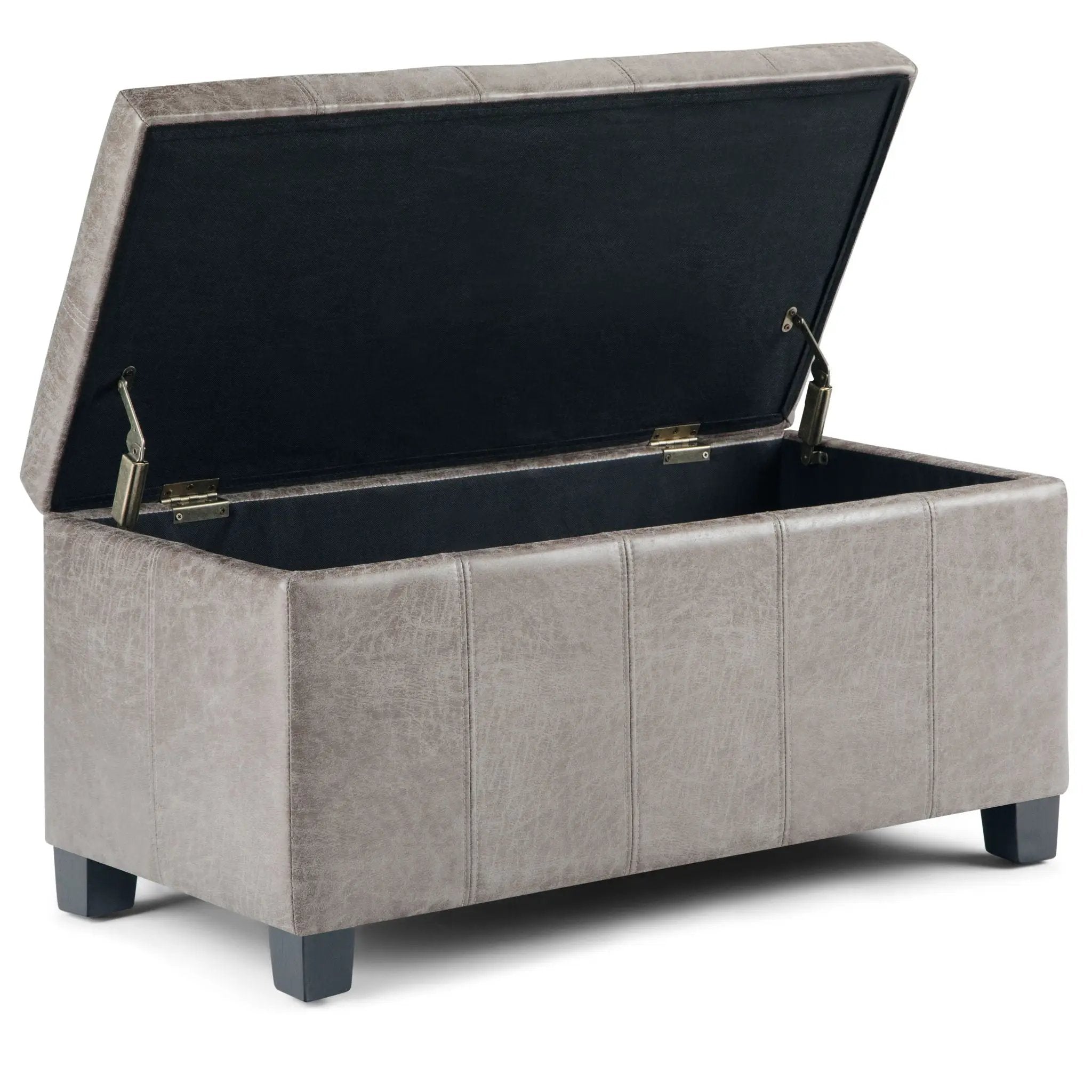 Dover - Upholstered Storage Ottoman Bench by HouseOfZazla