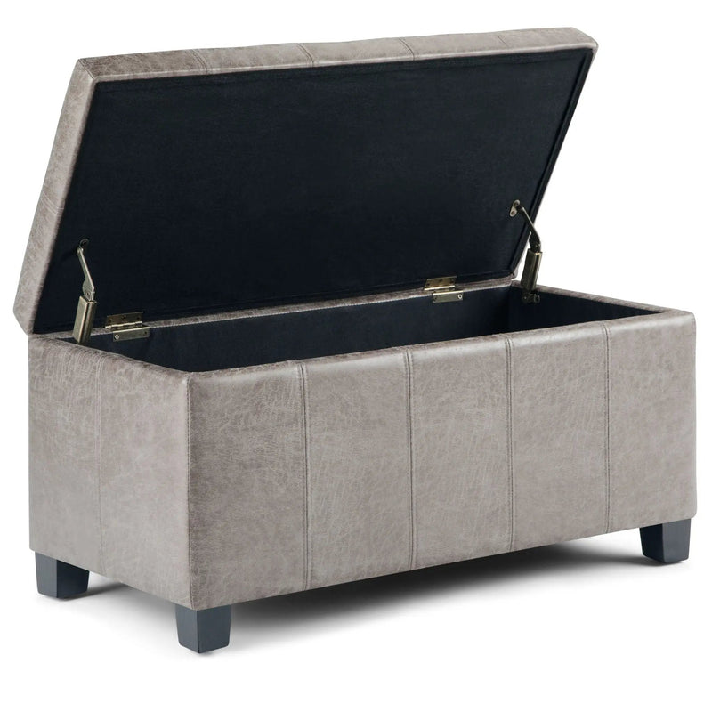 Dover - Upholstered Storage Ottoman Bench by HouseOfZazla
