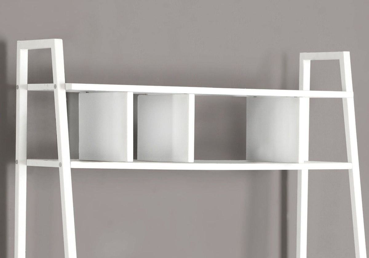 Computer Desk for Home Office, Laptop & Storage Shelves - White, photo 3 of 4