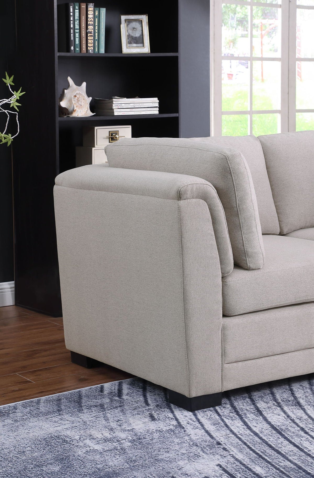 Light Gray Loveseat with Removable Cushions - Kristin, photo 4 of 5