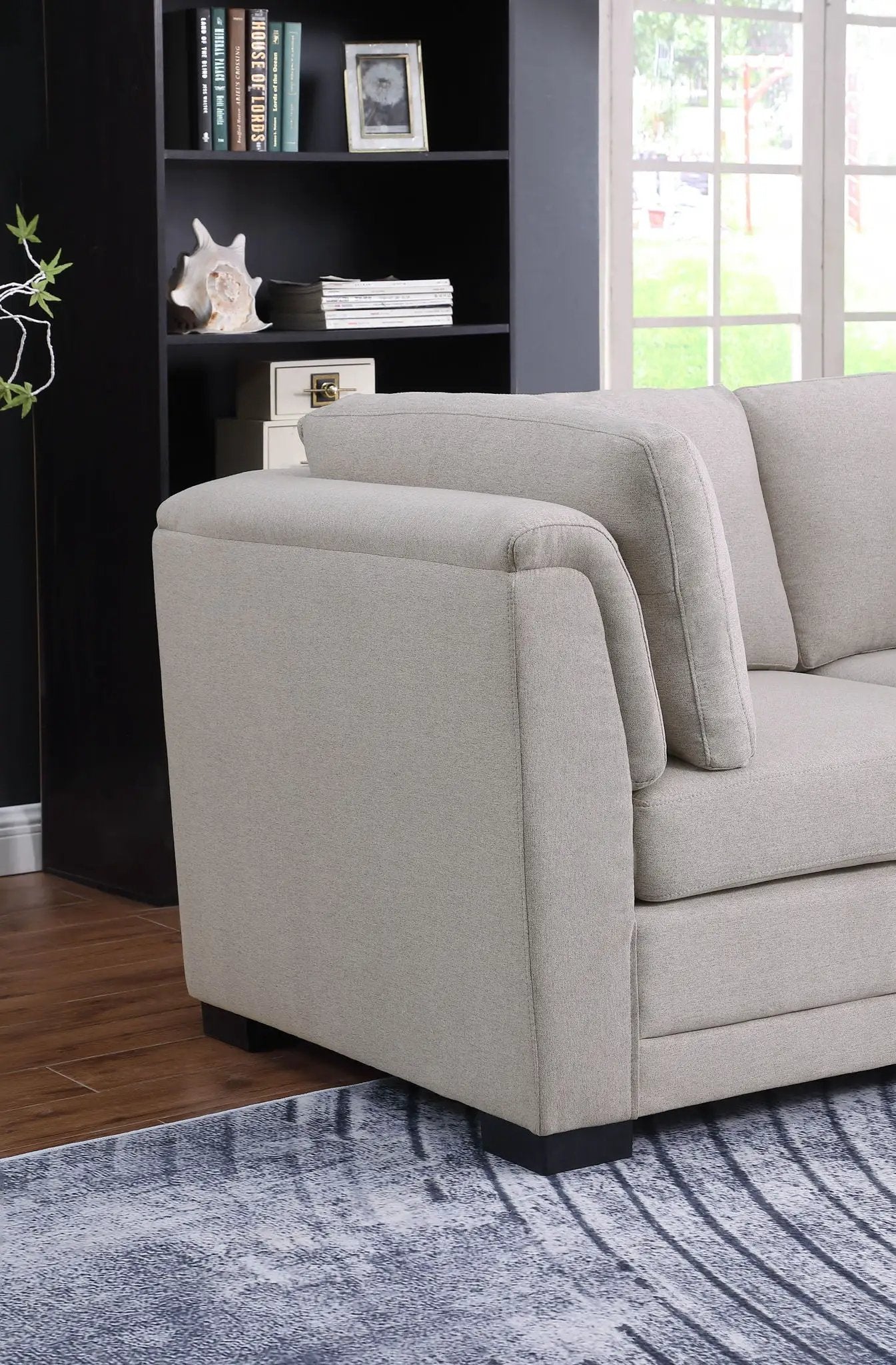 Kristin - Fabric Reversible Sectional Sofa by HouseOfZazla
