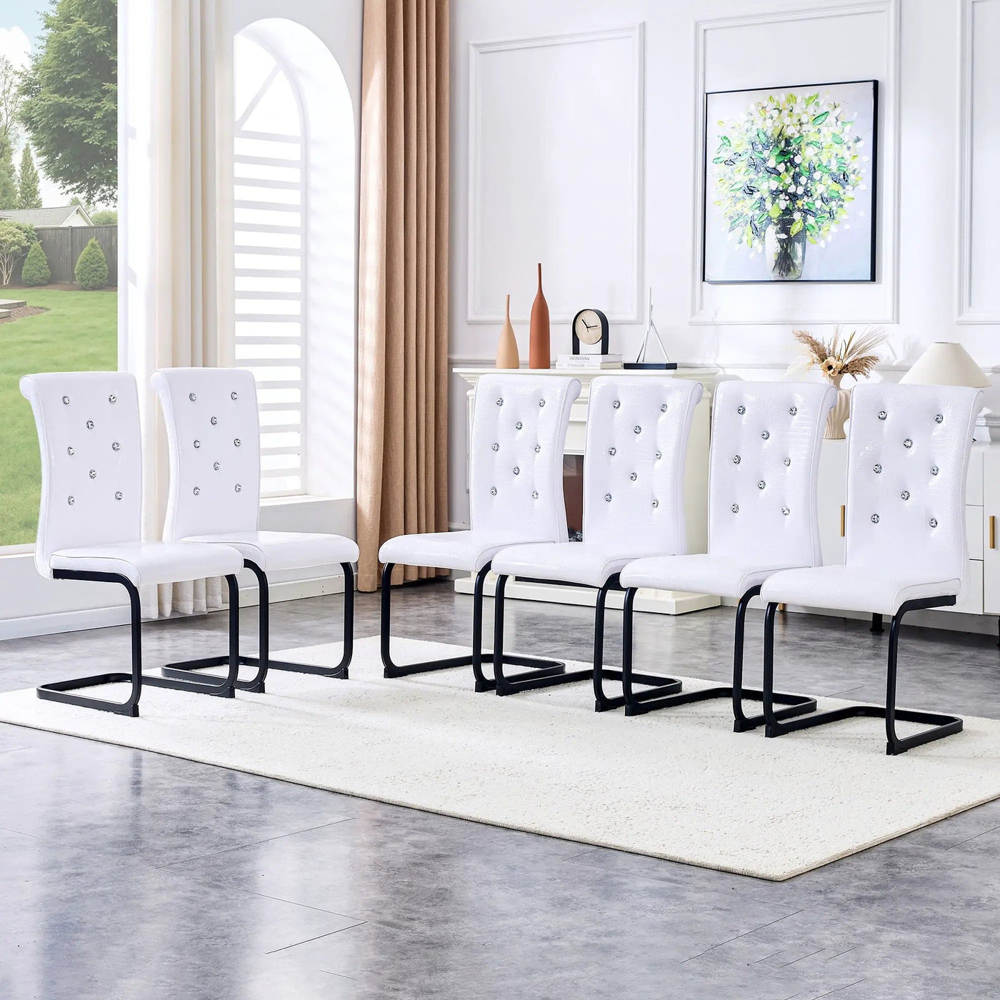 Alligator Skin Upholstered Dining Chairs by HouseOfZazla