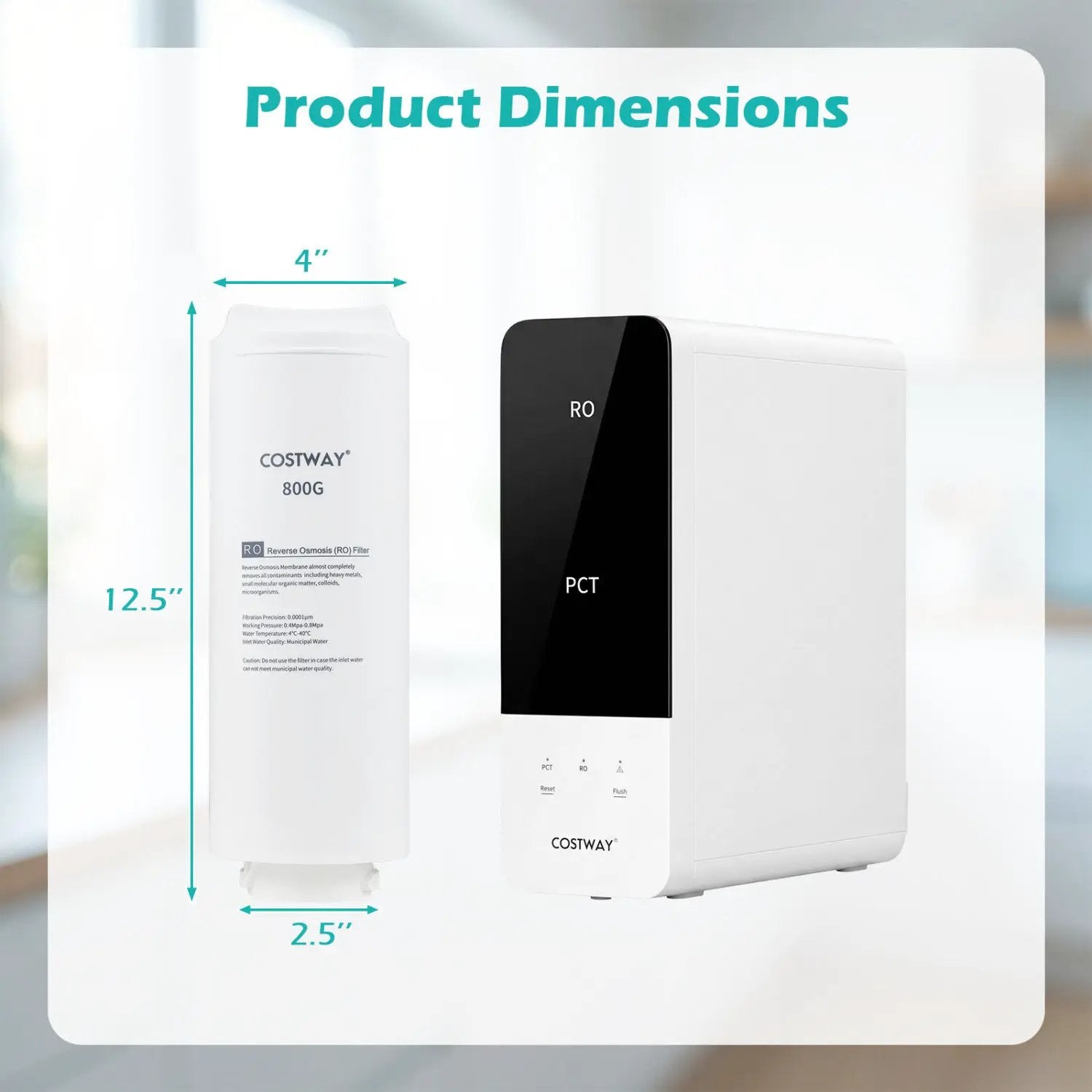800 GPD Replacement RO Filter for AW-RB20/AW-RB05 Under-Sink Reverse Osmosis System by DirectDeals