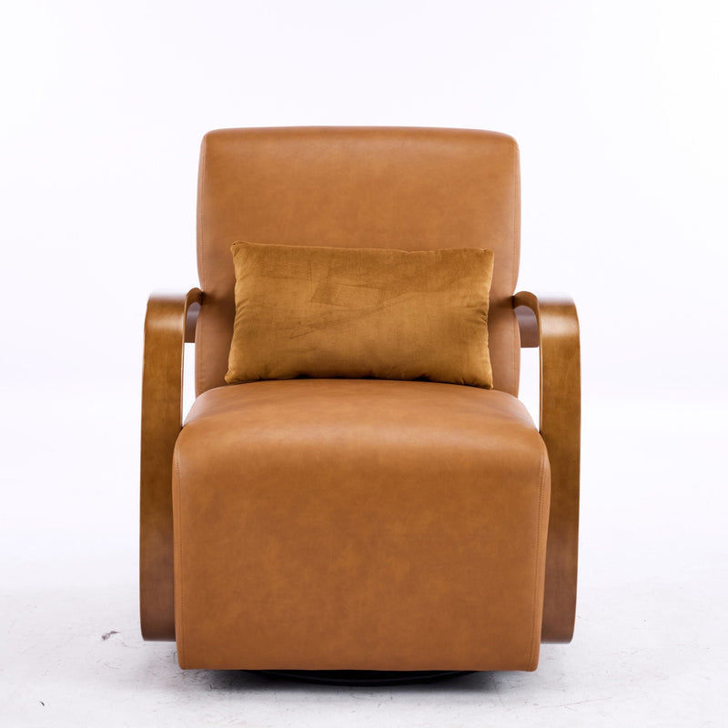 Swivel Accent Rotatable Ergonomic Single Chair For Living Room by HouseOfZazla
