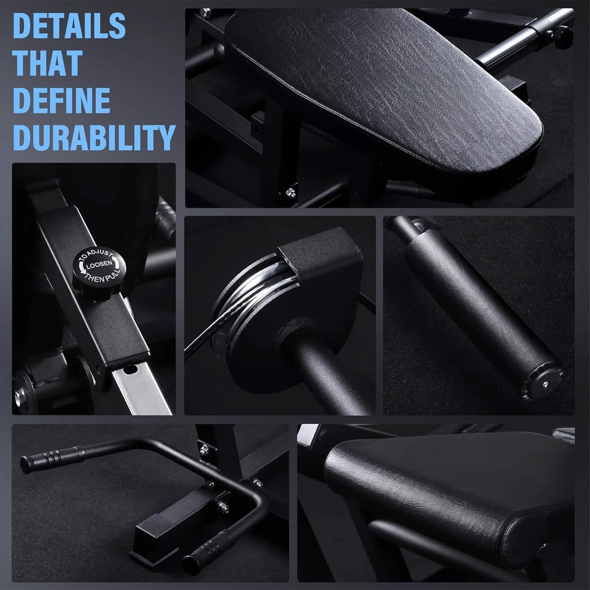 Rovix 800LBS Adjustable Lower Body Leg Extension And Curl Machine (SAK70528) by SAKSBY WHOLESALE