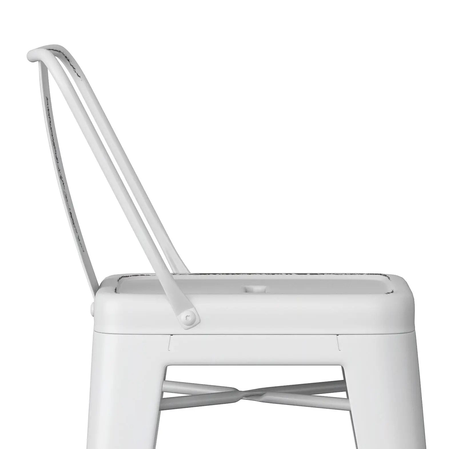 Rayne - Curved Back Metal Stool (Set of 2) by Unique Piece Furniture