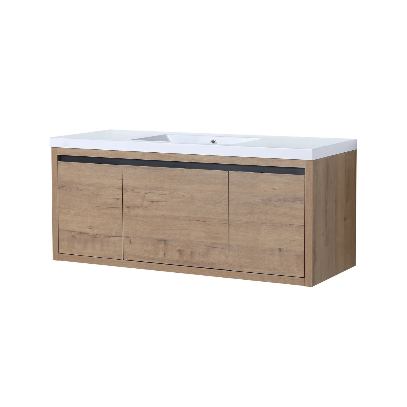 Floating Bathroom Vanity with Resin Sink and Soft-Close Doors by HouseOfZazla