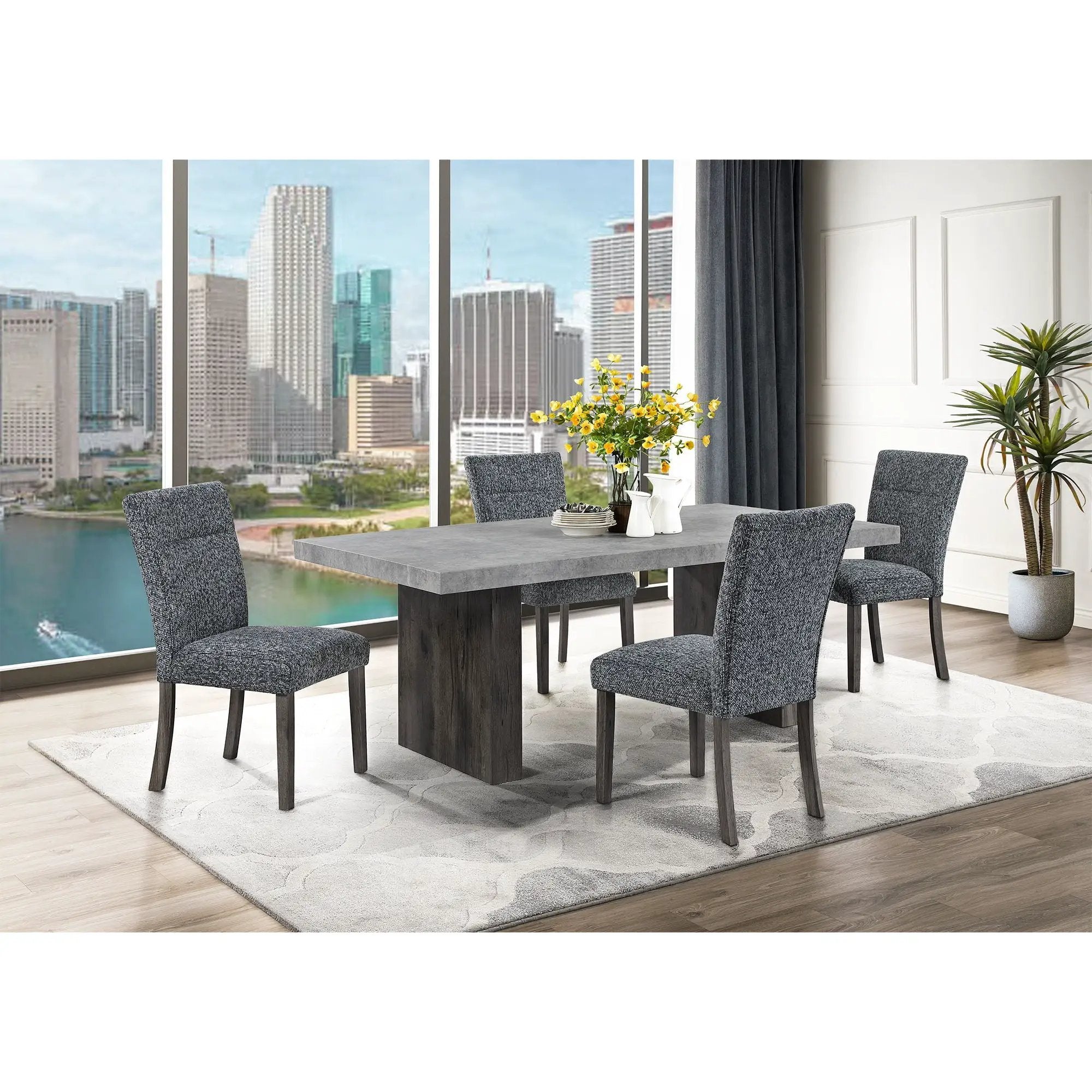 Susan - Dining Table - Gray by Unique Piece Furniture