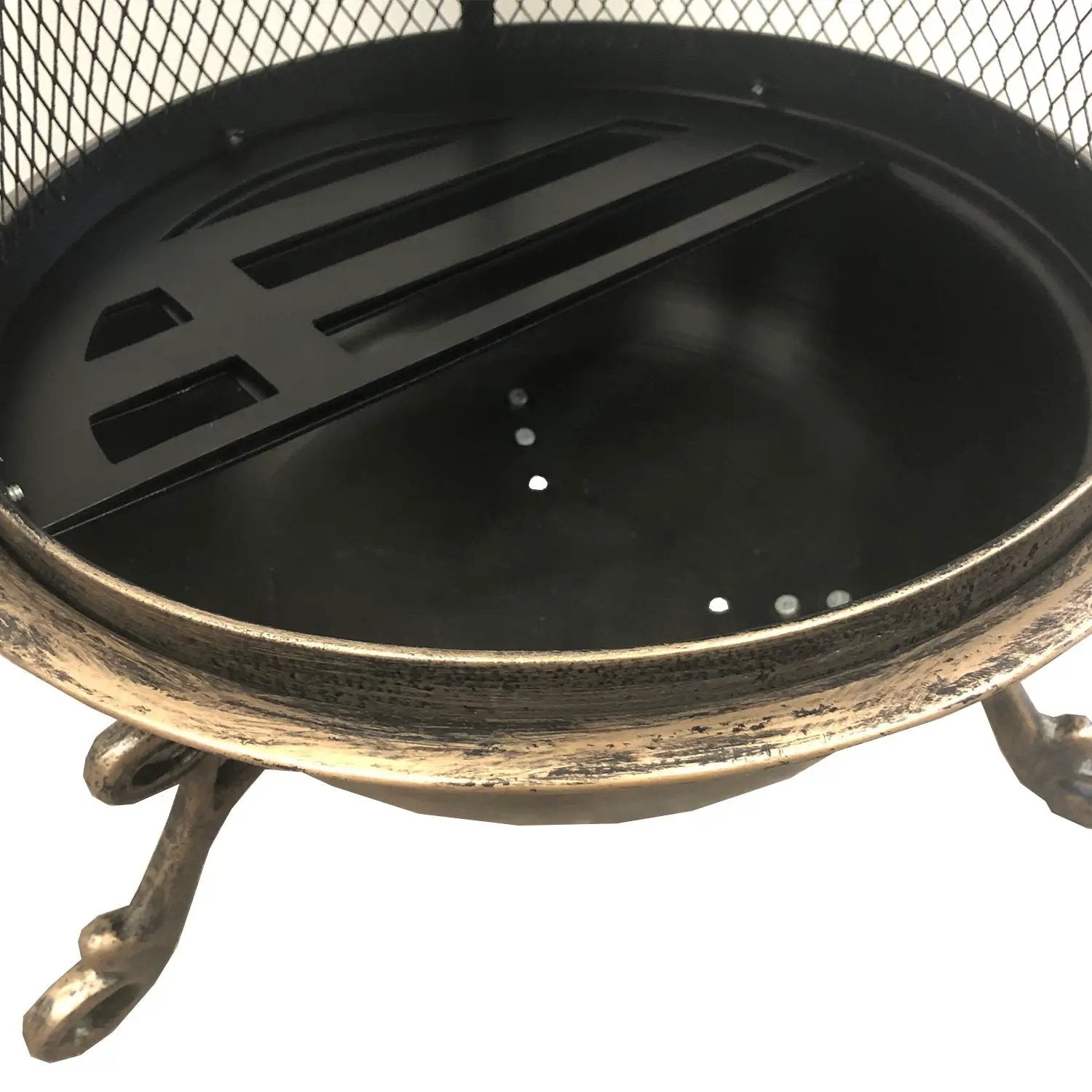 Solid Steel 36-in Tall Antique Bronze Chiminea Fire Pit by Sharicks