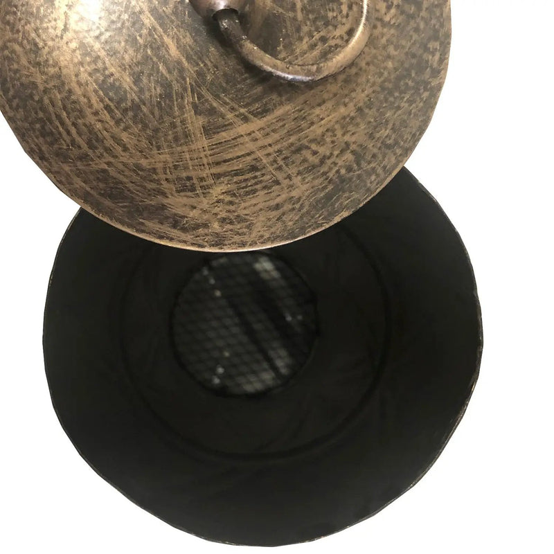 Solid Steel 36-in Tall Antique Bronze Chiminea Fire Pit by Sharicks