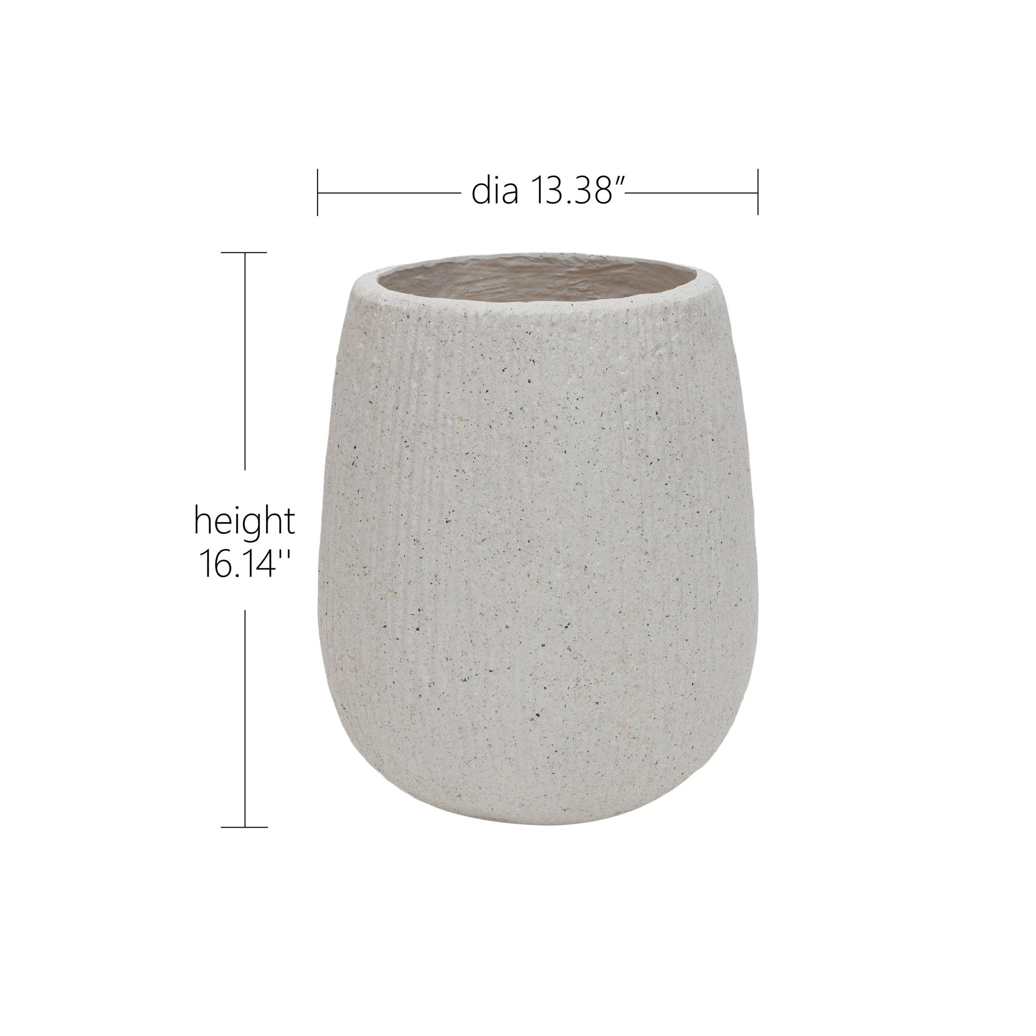 13.38' Dia x 16.14' H Large Round Planter by HouseOfZazla