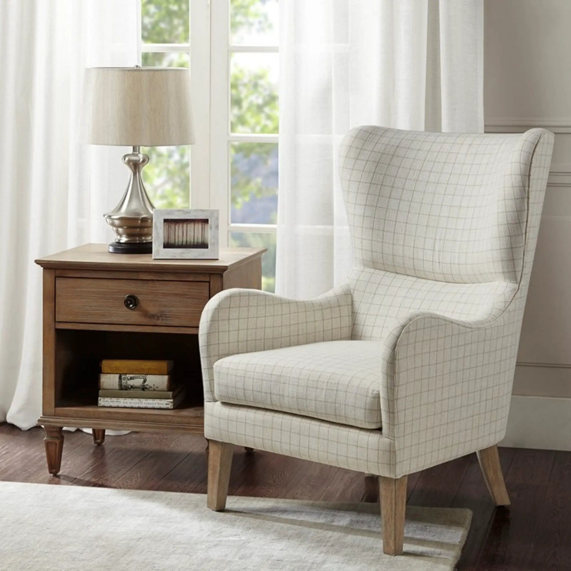 Arianna - Swoop Wing Chair by Unique Piece Furniture