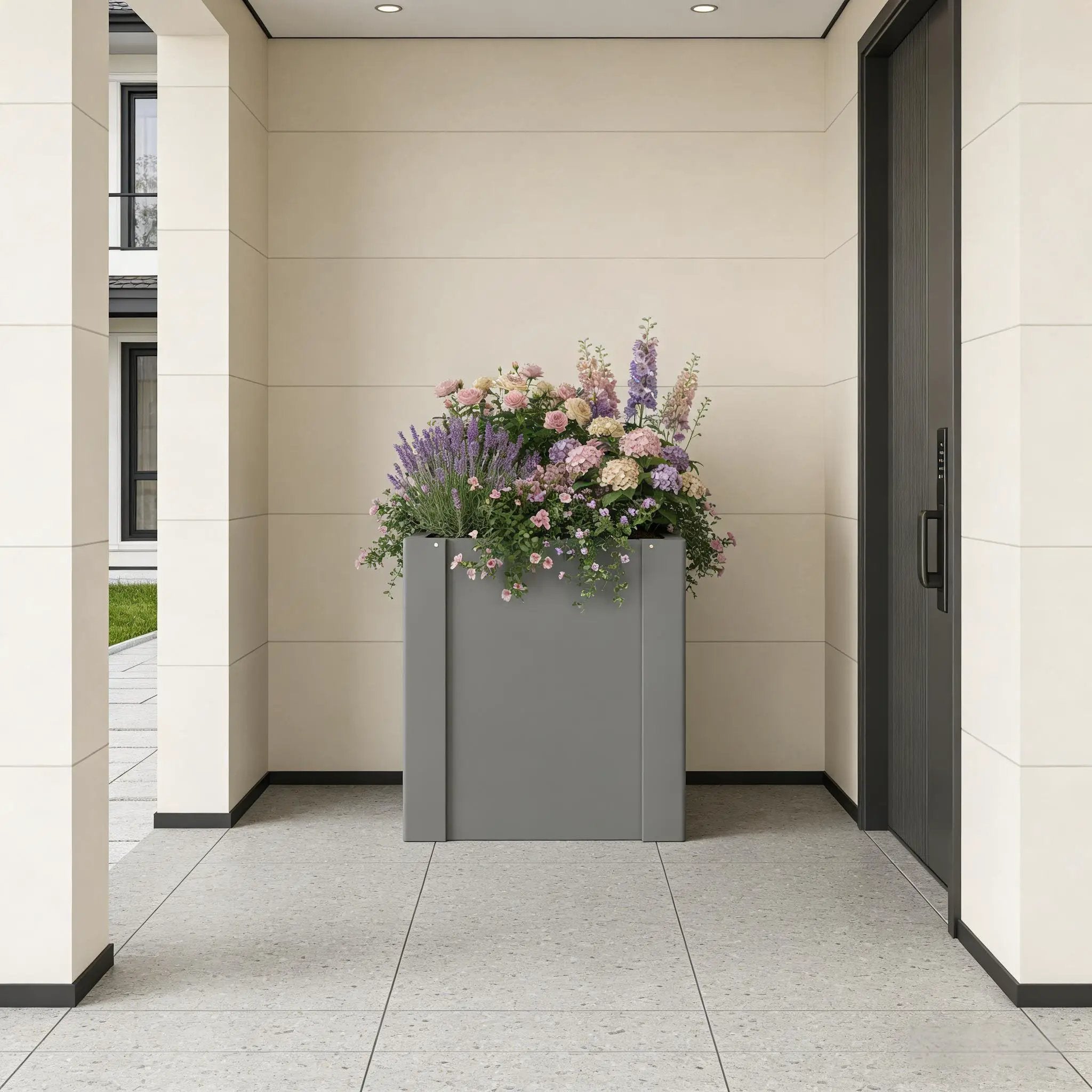 Balcony Planter Bed, Outdoor Planter Box by HouseOfZazla