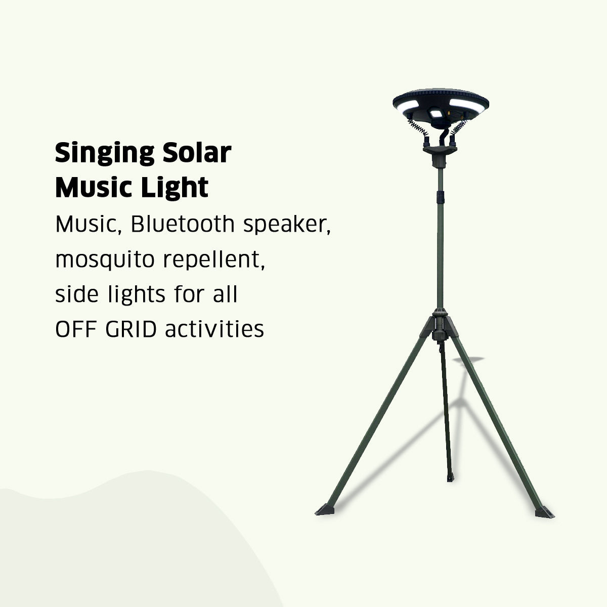 TRU De-LIGHT | Multipurpose Singing Music Solar LED Light | Garden, Camping Portable Light, Strong Bluetooth Speaker | Main Light + 3 Independent Detachable Multi Mode Lights, photo 15 of 17