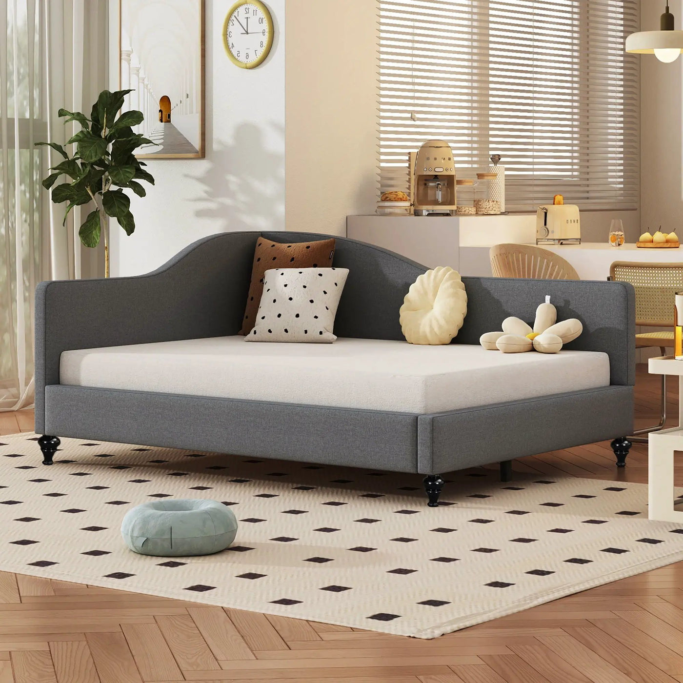 Modern L Shaped Daybed With Legs by Unique Piece Furniture