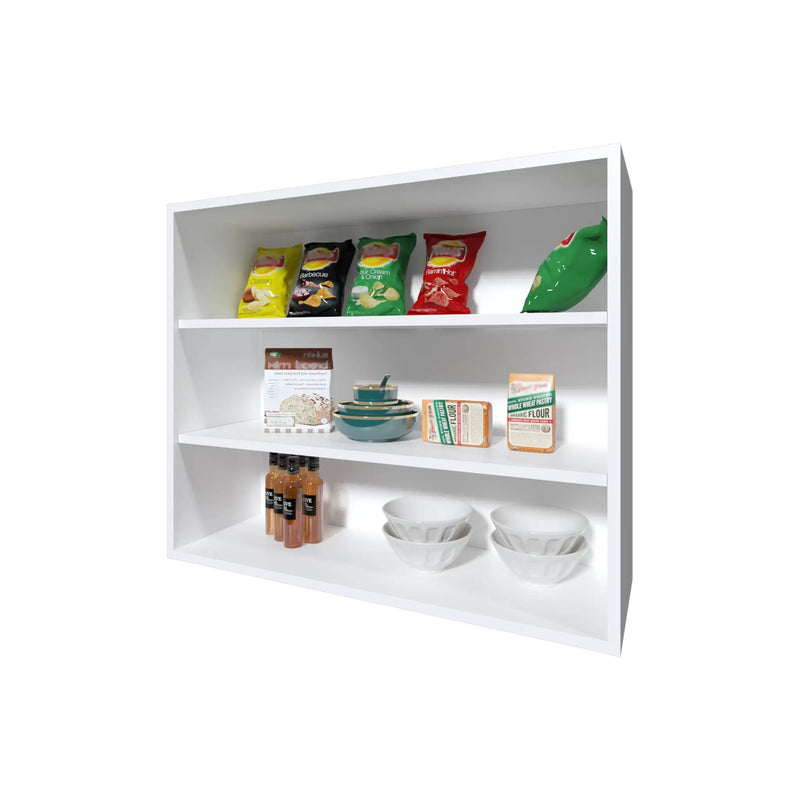 Chinle Wall Cabinet in Melamine with Open Storage by HouseOfZazla