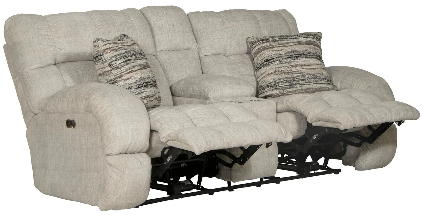 Ashland - Power Lay Flat Reclining Console Loveseat by Unique Piece Furniture