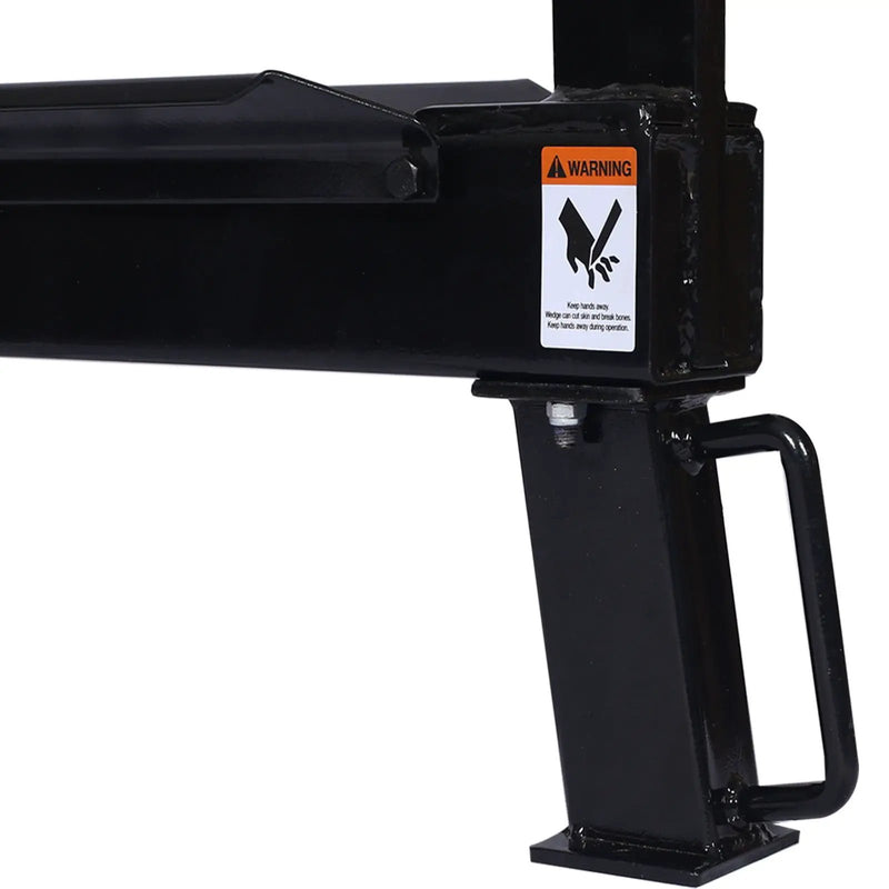 Portable Double Flywheel Electric Log Splitter 7 Ton Gas Log Splitter With Auto Return Steel - Gray by HouseOfZazla