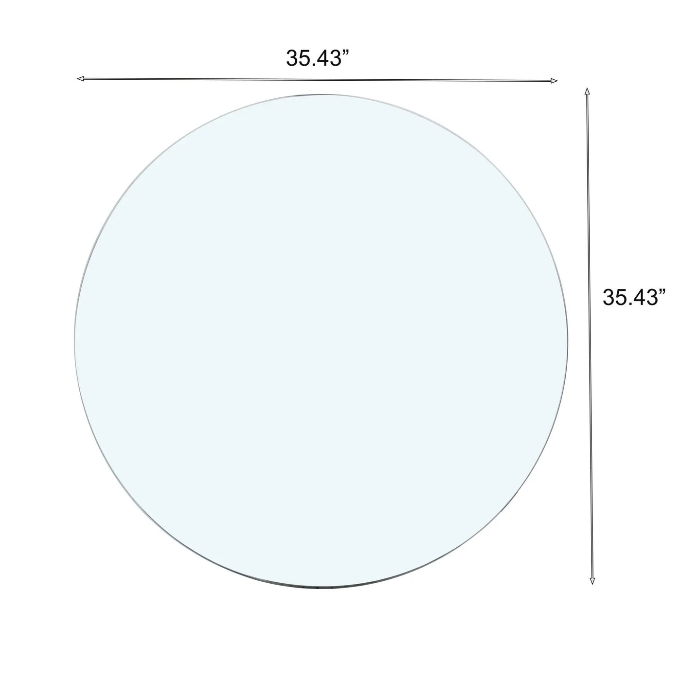 Round Tempered Glass Table Top by HouseOfZazla