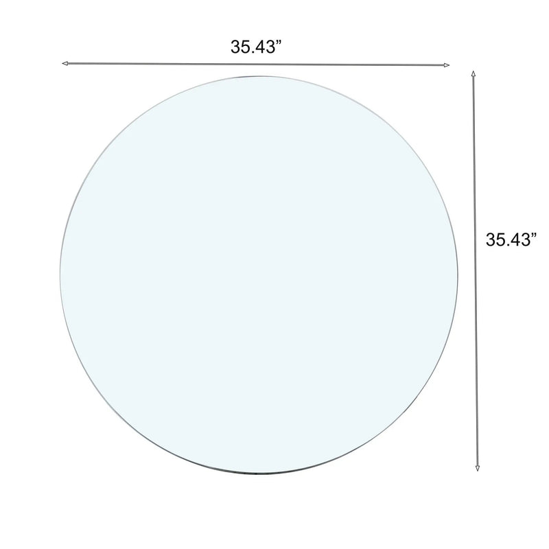 Round Tempered Glass Table Top by HouseOfZazla