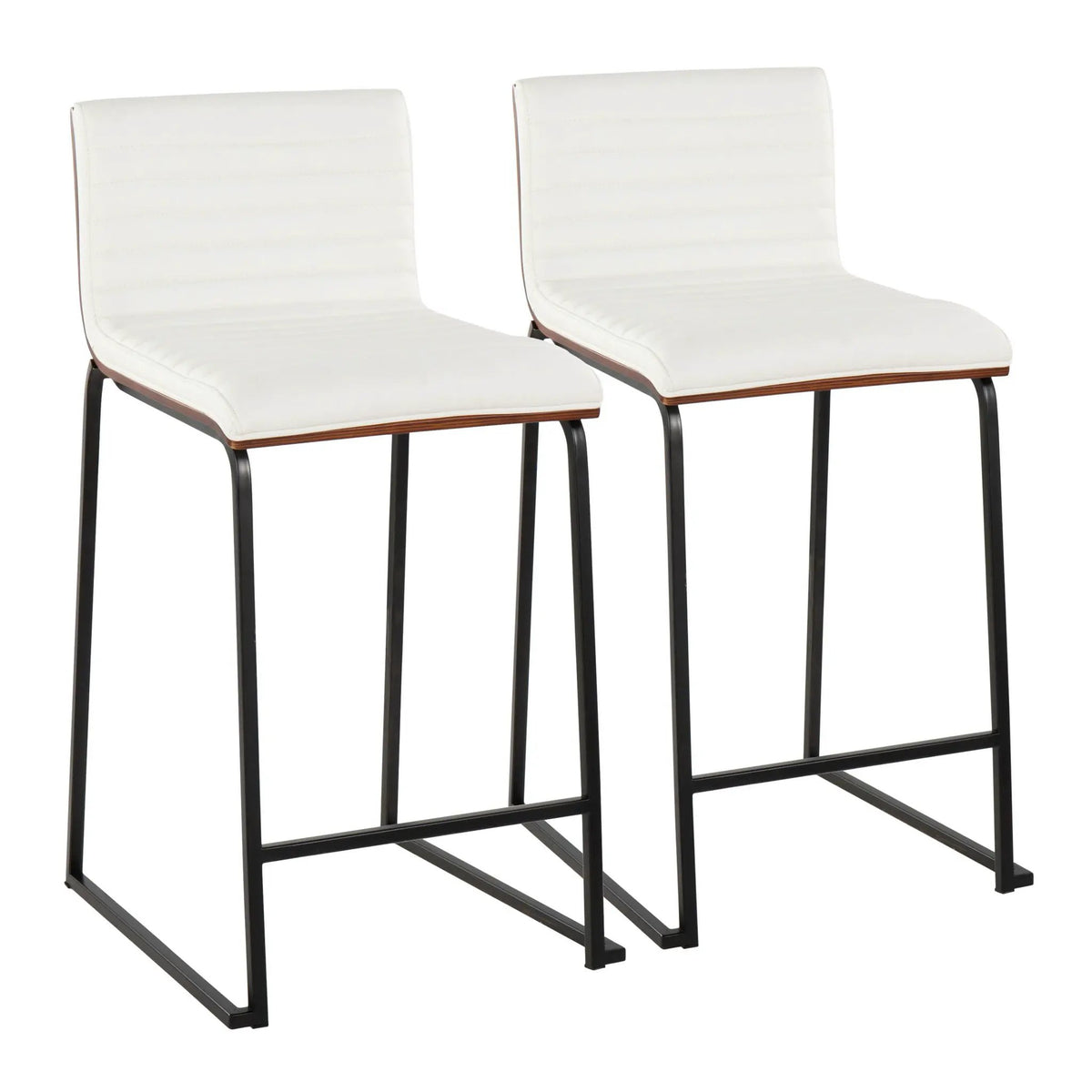 Mason Mara - Contemporary Fixed Height Quality Counter Stool (Set of 2) by HouseOfZazla